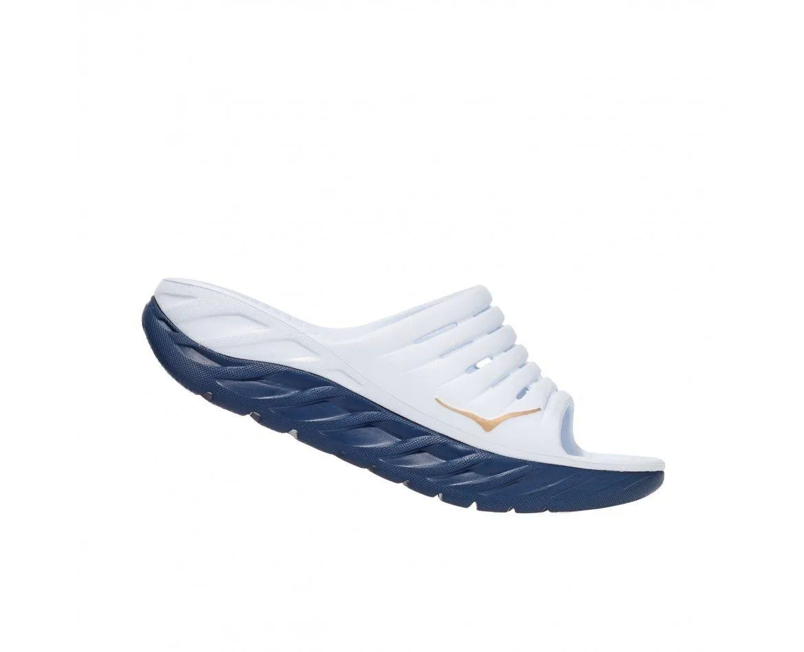 כפכפי התאוששות אורה הוקה לגברים בצבע לבן Hoka M Ora Recovery Slide  1099673/WVIN