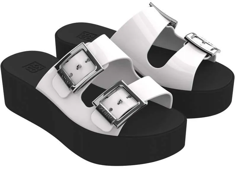 כפכפי פלטפורמה זאקסי לנשים Zaxy Partner Plat Black 18120-90614 black/white