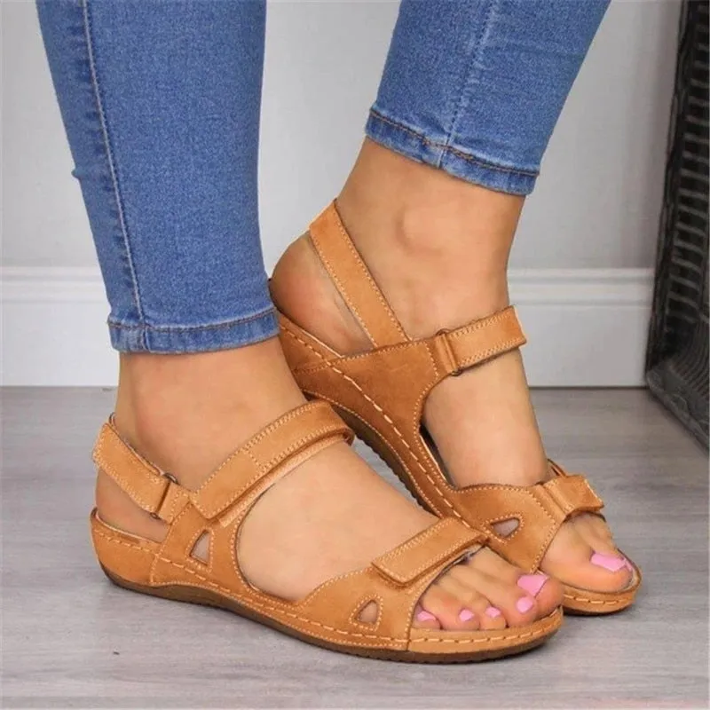 2022 New Women Sandals Soft Stitching Ladies Sandals Comfortable Flat