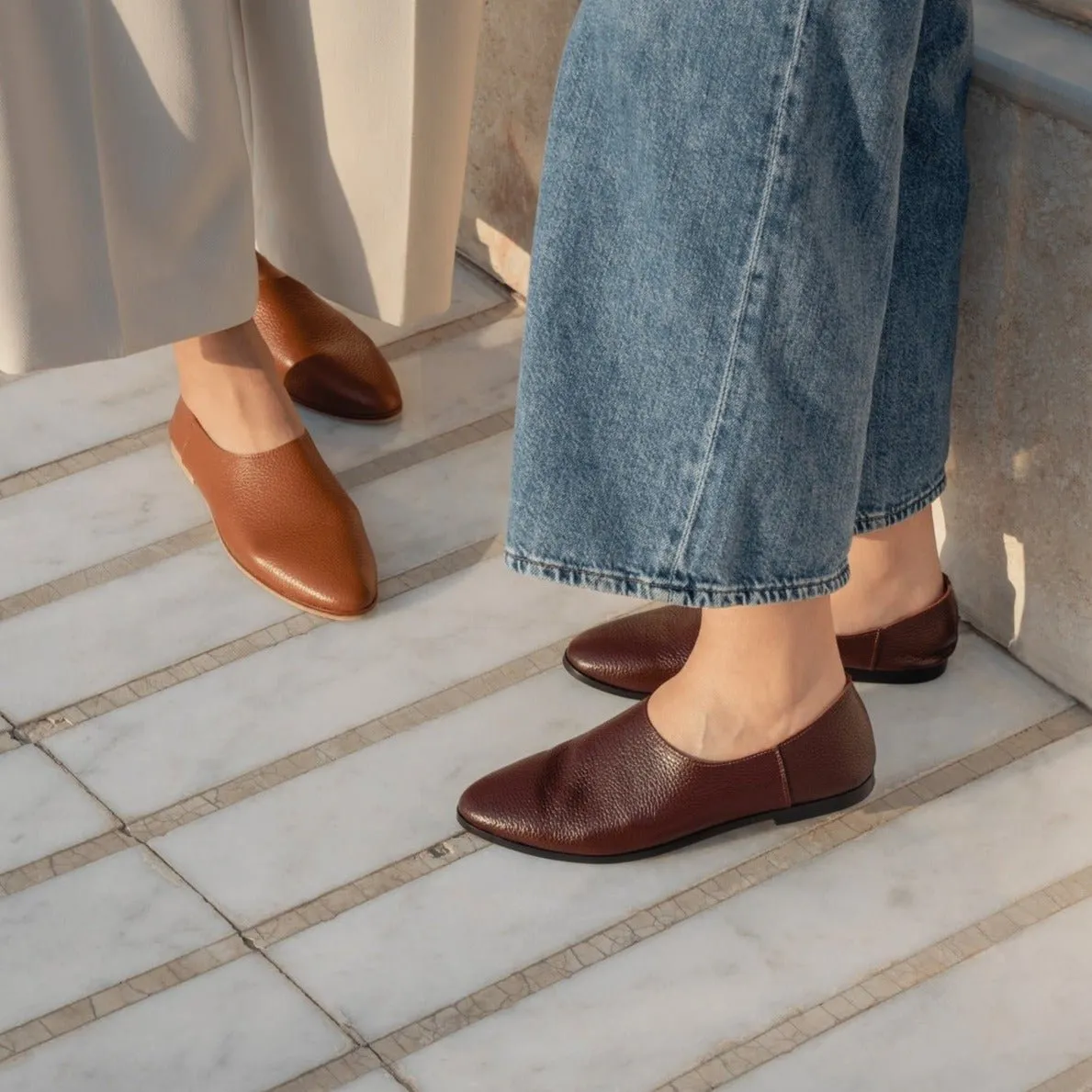 Adeela tan loafer