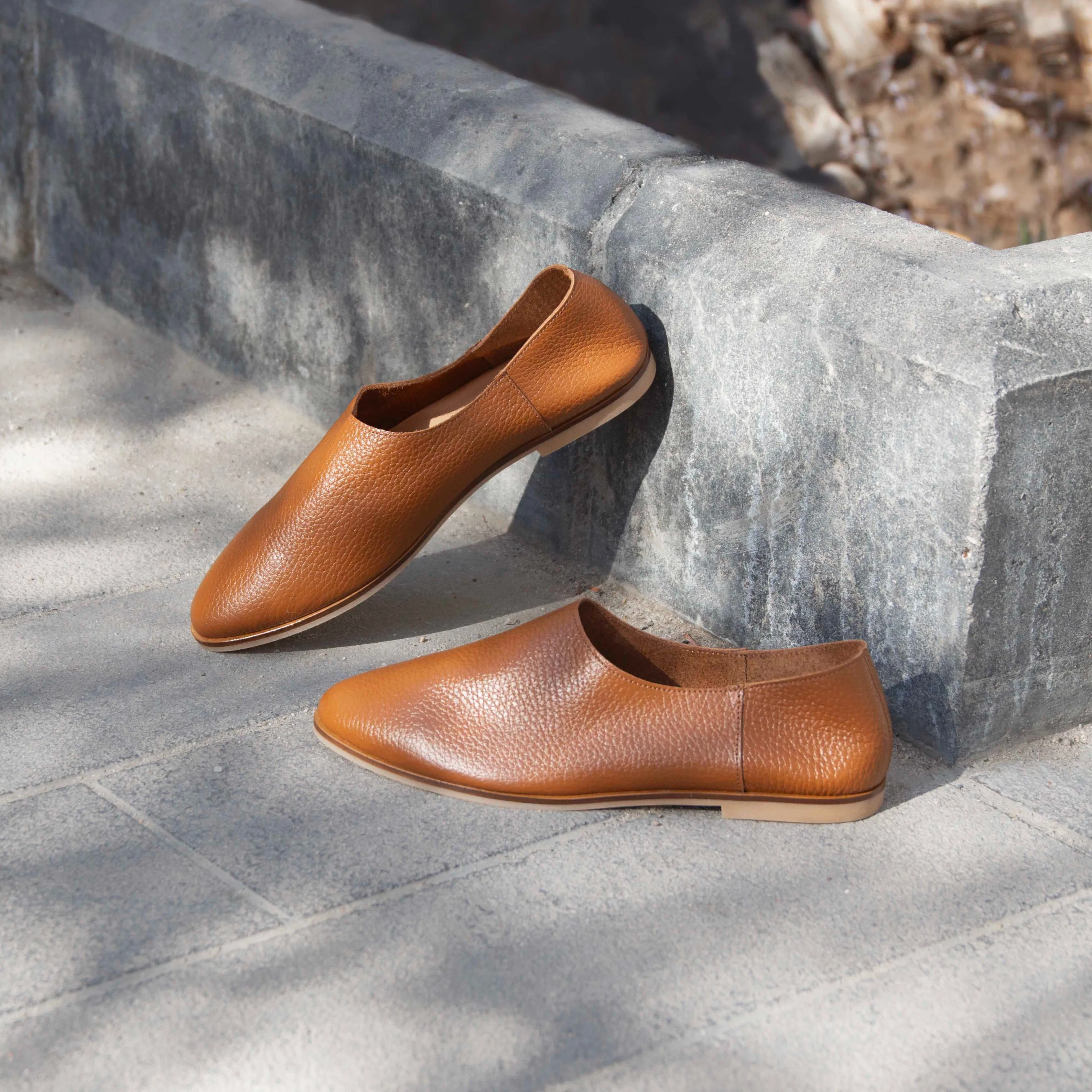 Adeela tan loafer