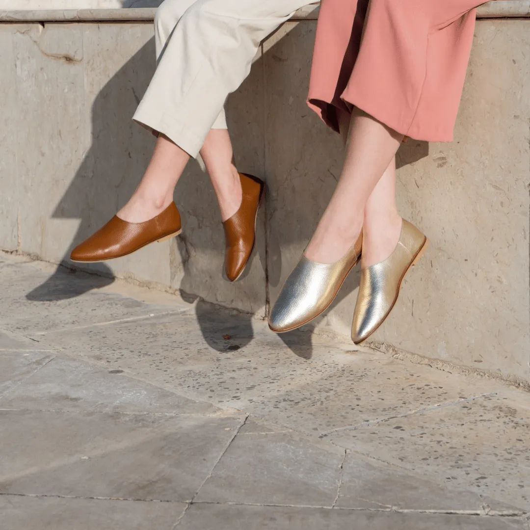 Adeela tan loafer