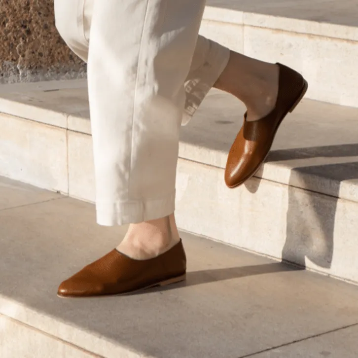 Adeela tan loafer