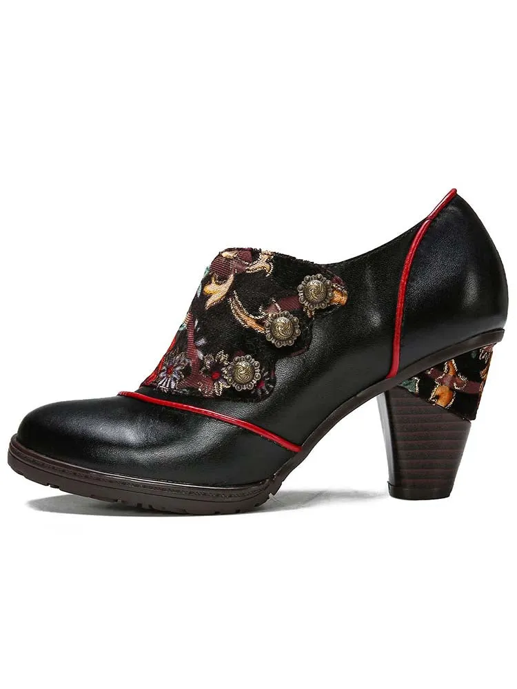 Amaris Hand-painted Floral Elegant Shoes
