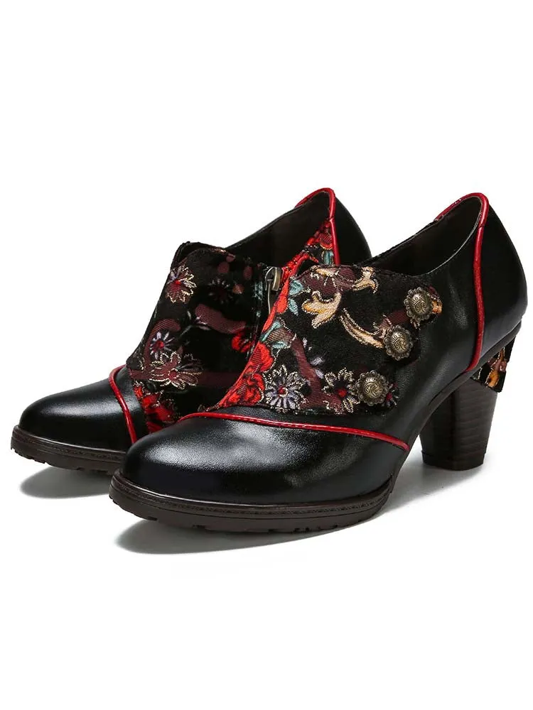 Amaris Hand-painted Floral Elegant Shoes