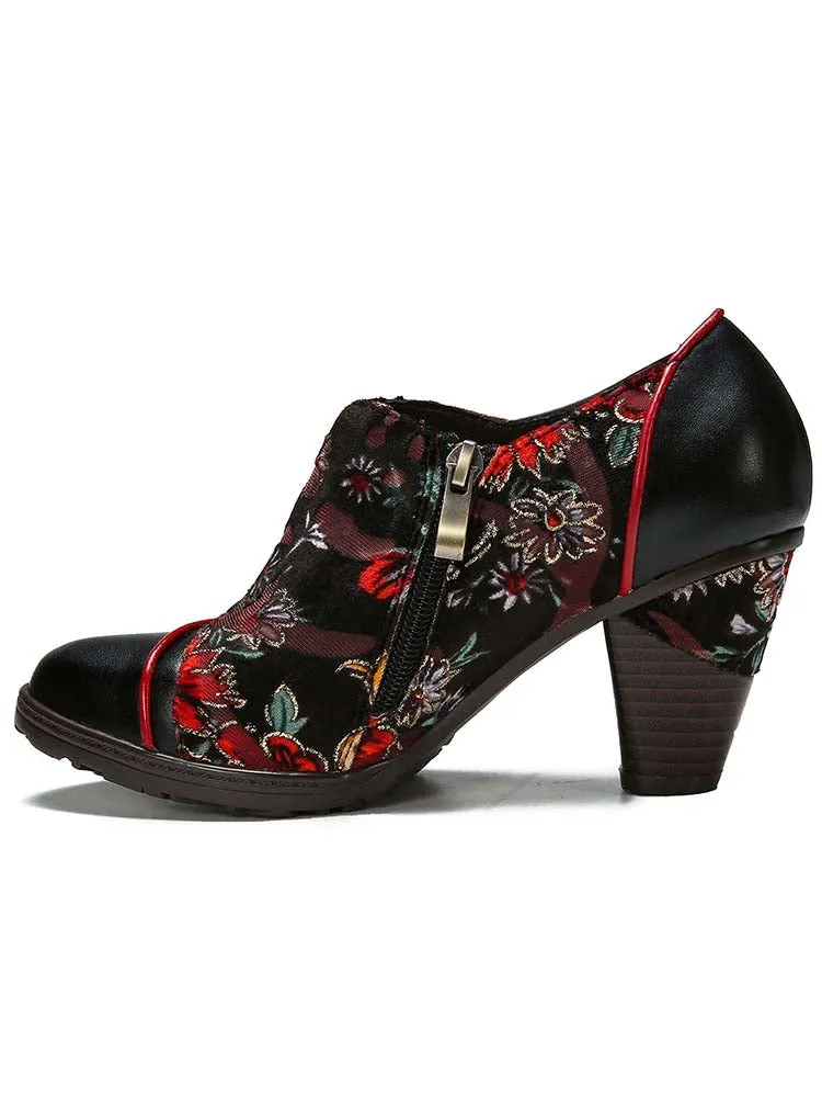 Amaris Hand-painted Floral Elegant Shoes