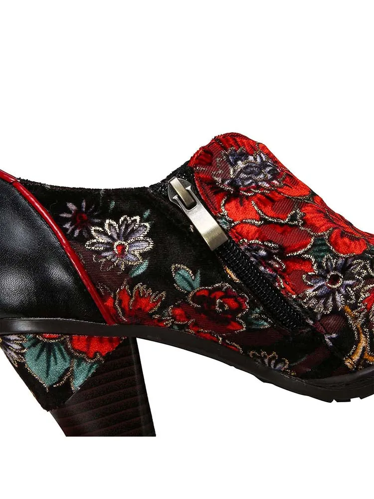 Amaris Hand-painted Floral Elegant Shoes
