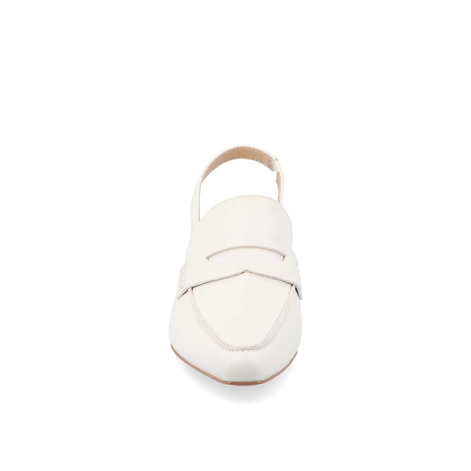 AMORY KITTEN HEEL LOAFERS IN FAUX LEATHER IN WIDE