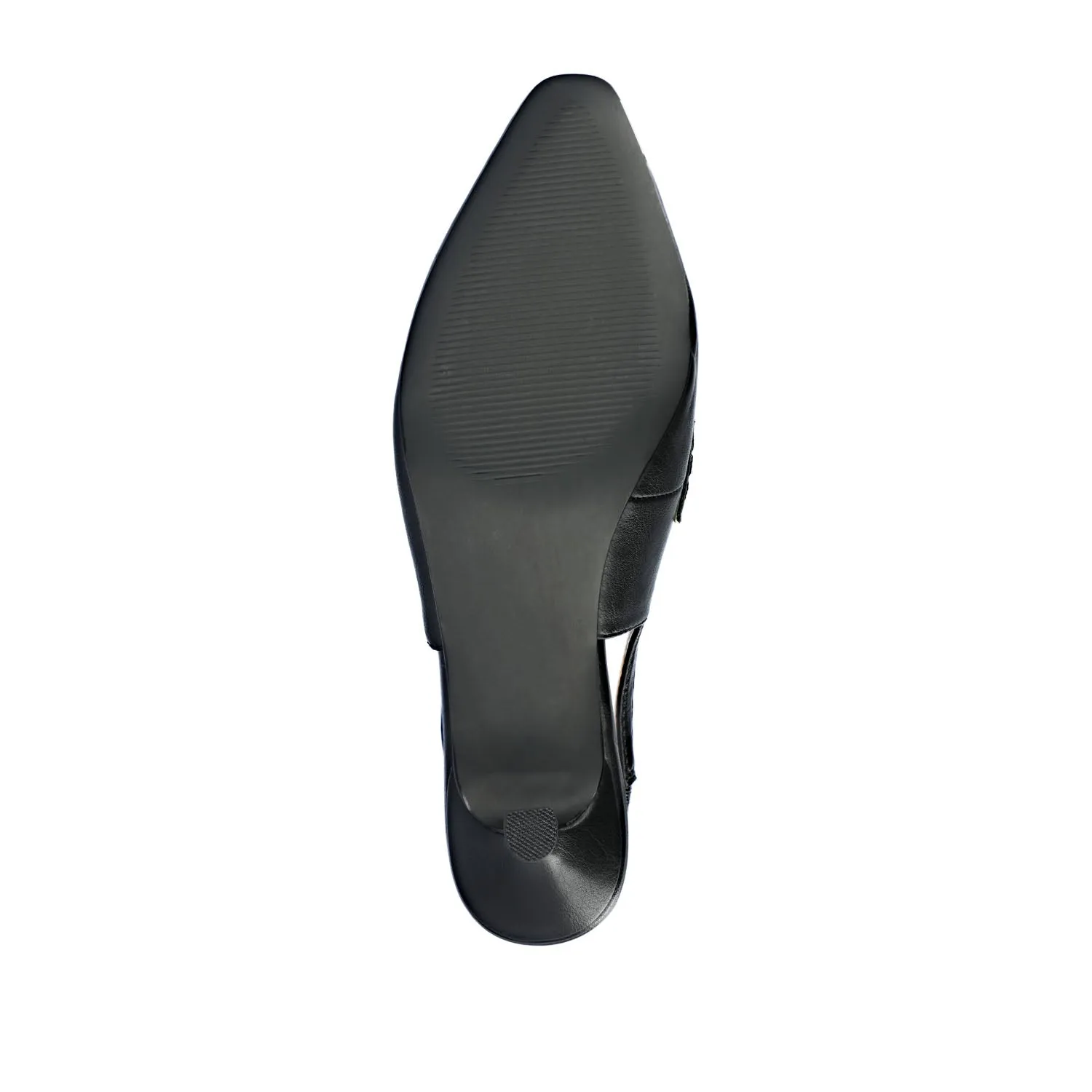 AMORY KITTEN HEEL LOAFERS IN FAUX LEATHER IN WIDE