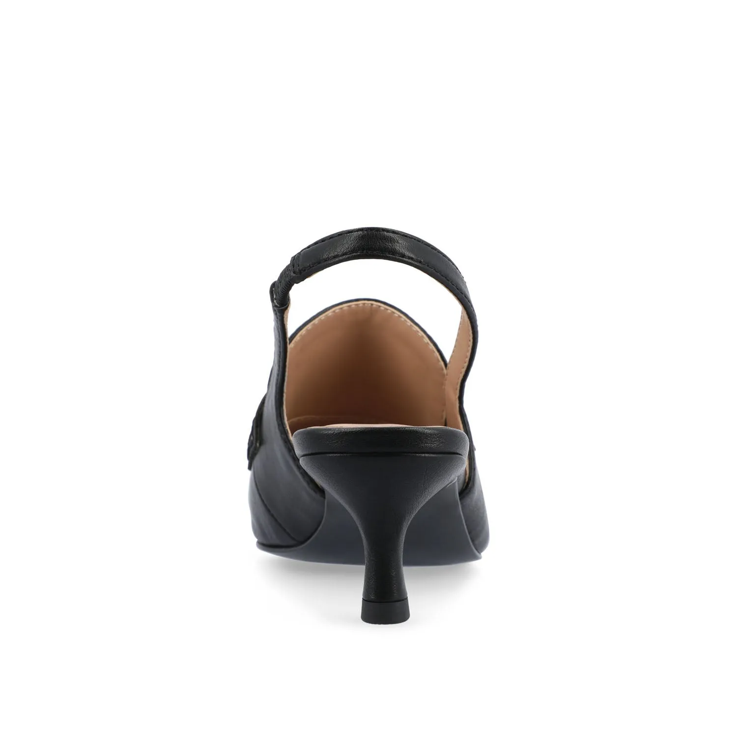 AMORY KITTEN HEEL LOAFERS IN FAUX LEATHER IN WIDE