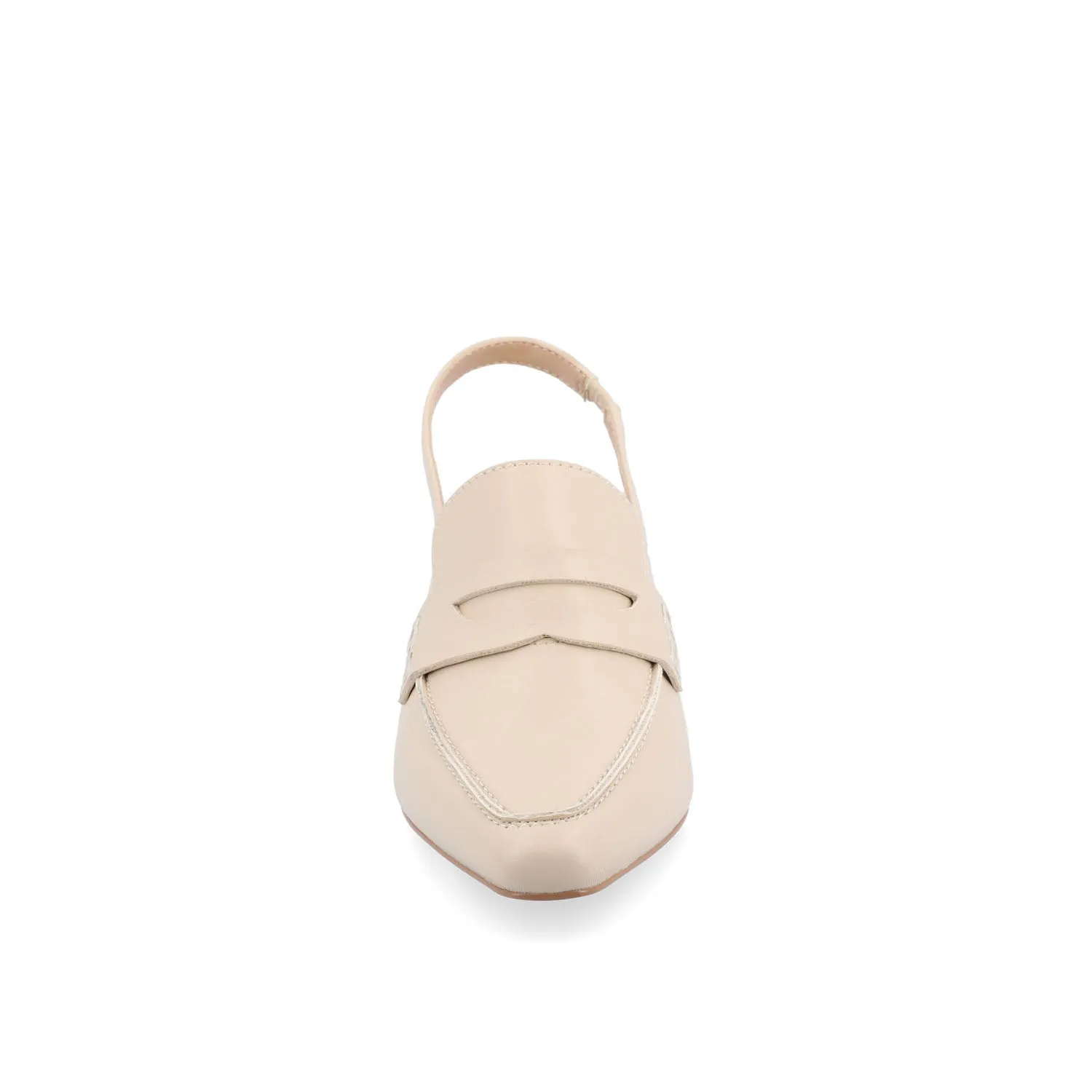 AMORY KITTEN HEEL LOAFERS IN FAUX LEATHER IN WIDE