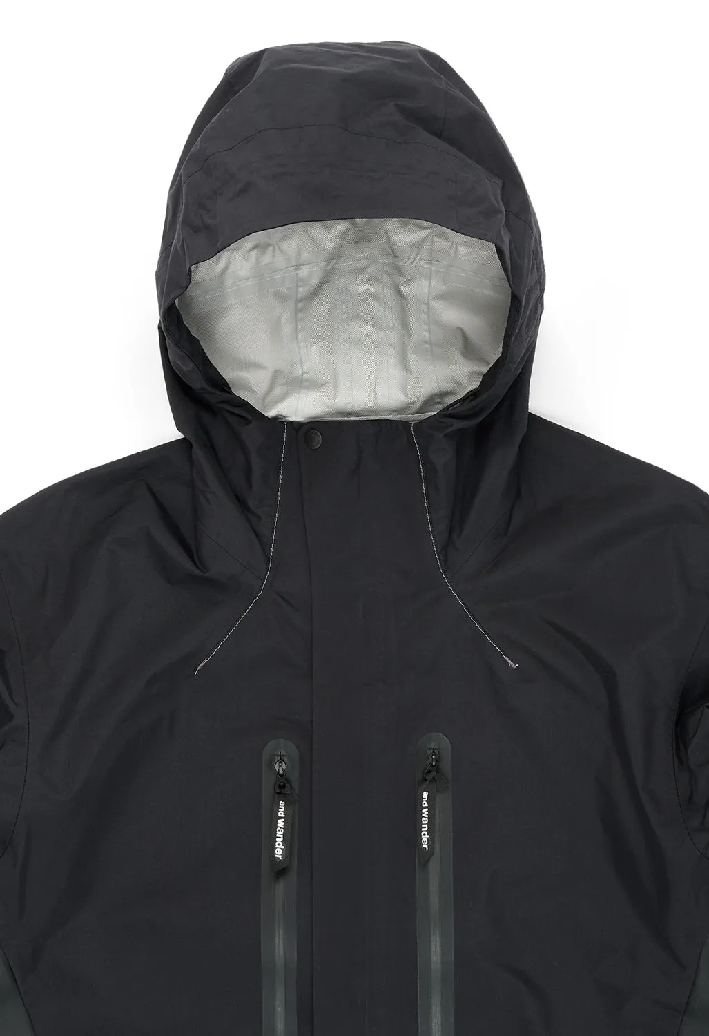 And Wander Men's 2.5L Hiker Rain Jacket - Black