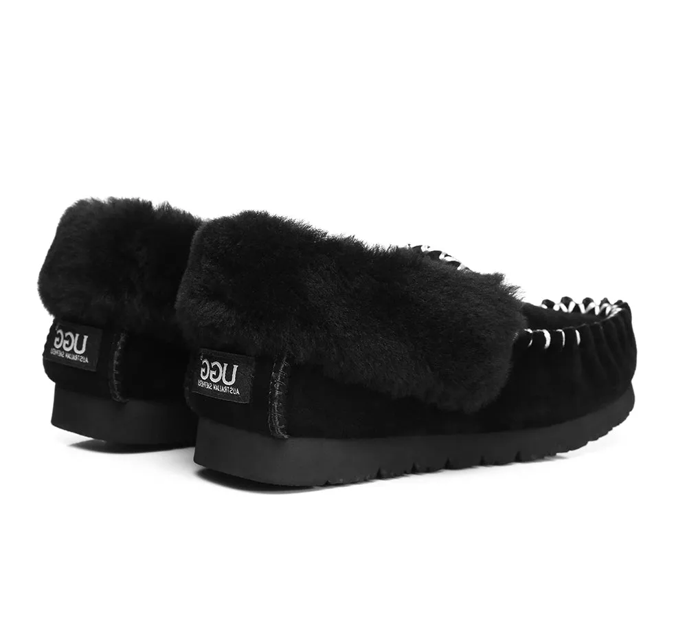 Australian Shepherd® UGG Australia Premium Sheepskin Women and Men Popo Moccasins