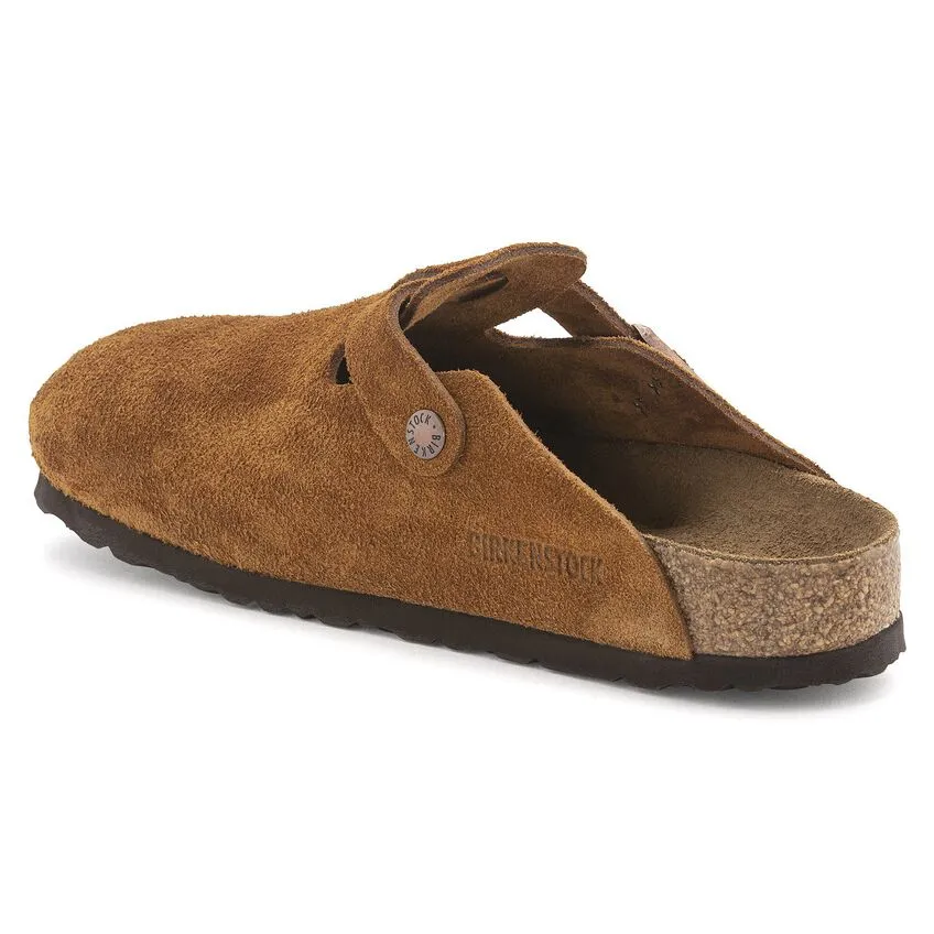 Birkenstock - Boston Soft Footbed Mink Suede Leather N 1009543