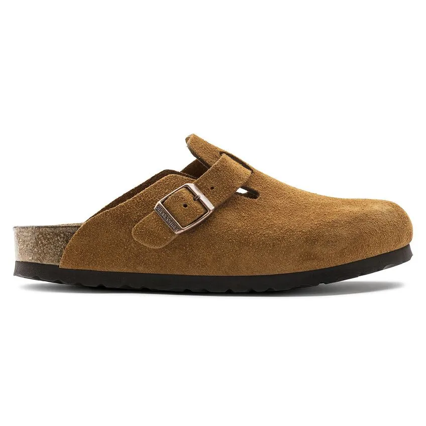 Birkenstock - Boston Soft Footbed Mink Suede Leather N 1009543