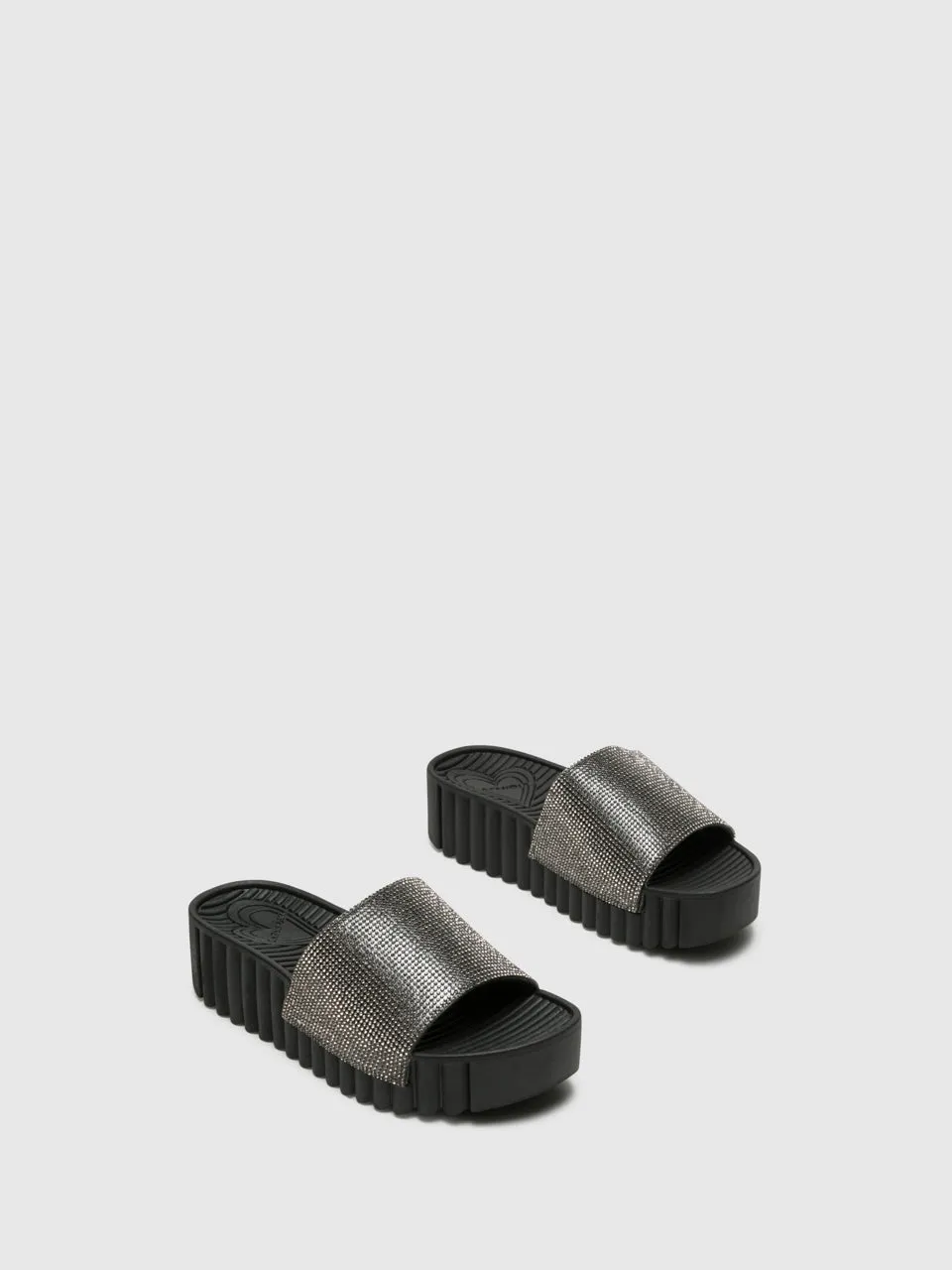Black Appliqués Flip-Flops