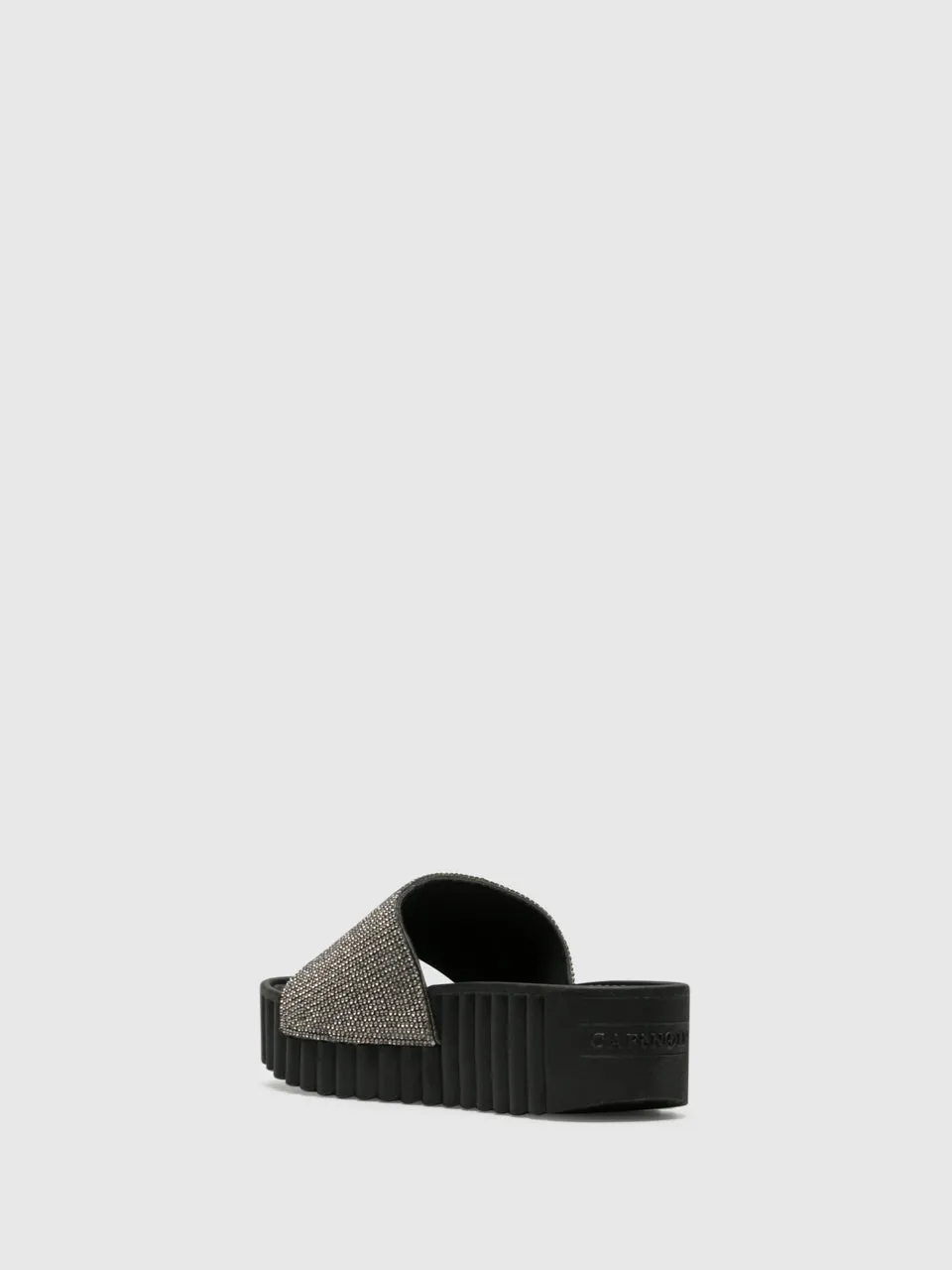Black Appliqués Flip-Flops