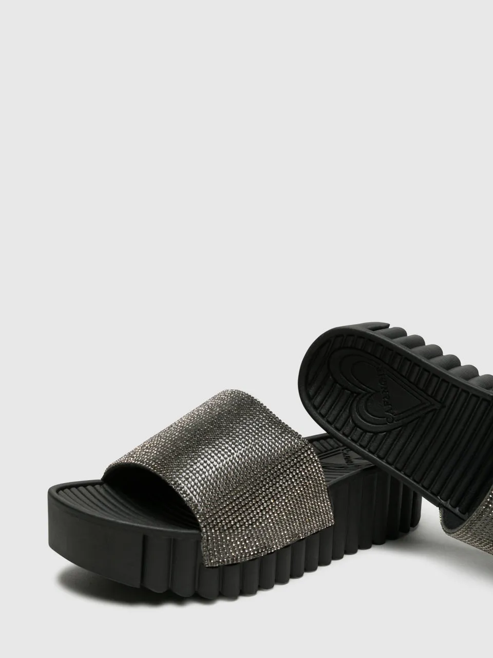 Black Appliqués Flip-Flops