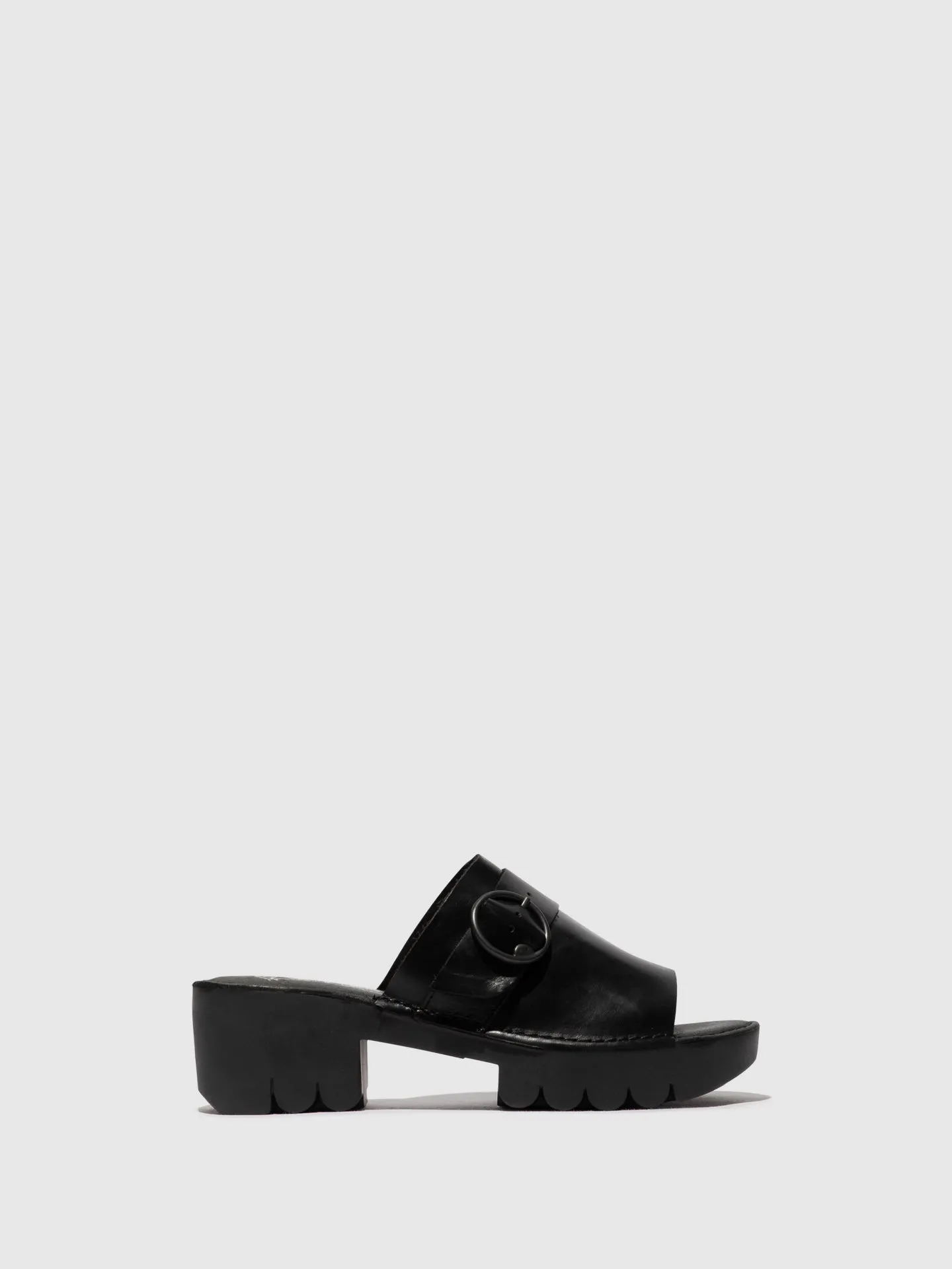 Buckle Mules EPLE519FLY BLACK