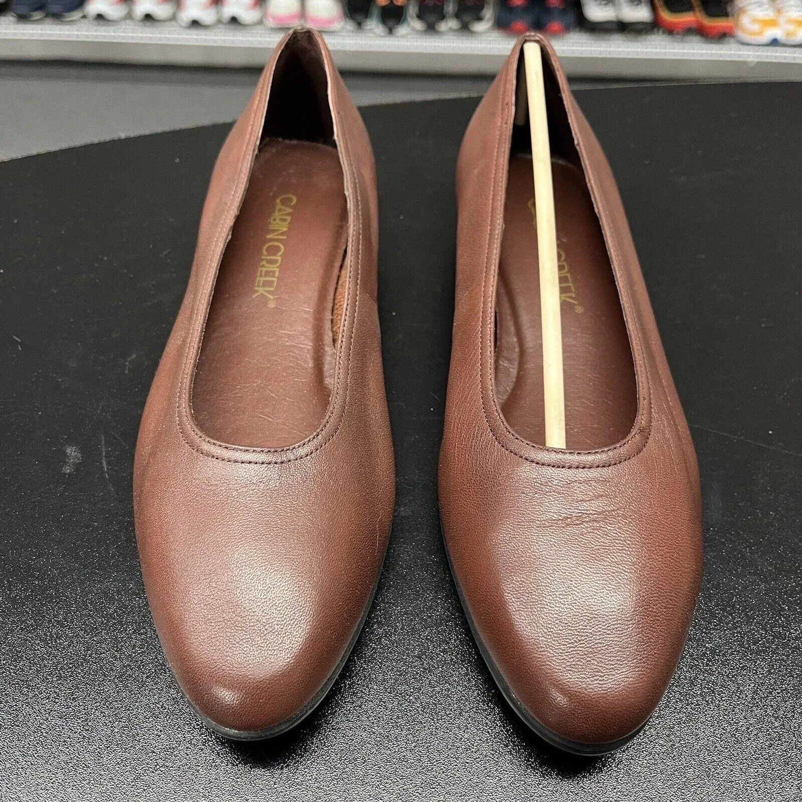 Cabin Creek Leather Upper Loafer Women's Chocolate Brown Shoe Size 7.5 M