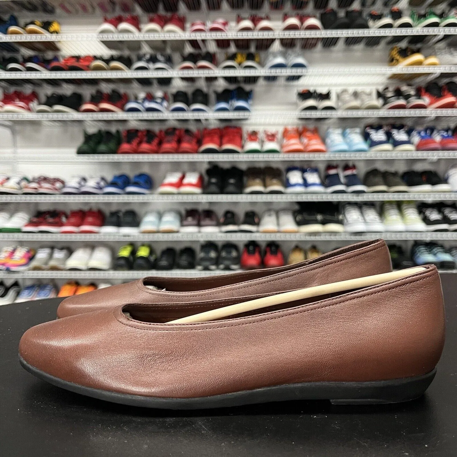 Cabin Creek Leather Upper Loafer Women's Chocolate Brown Shoe Size 7.5 M