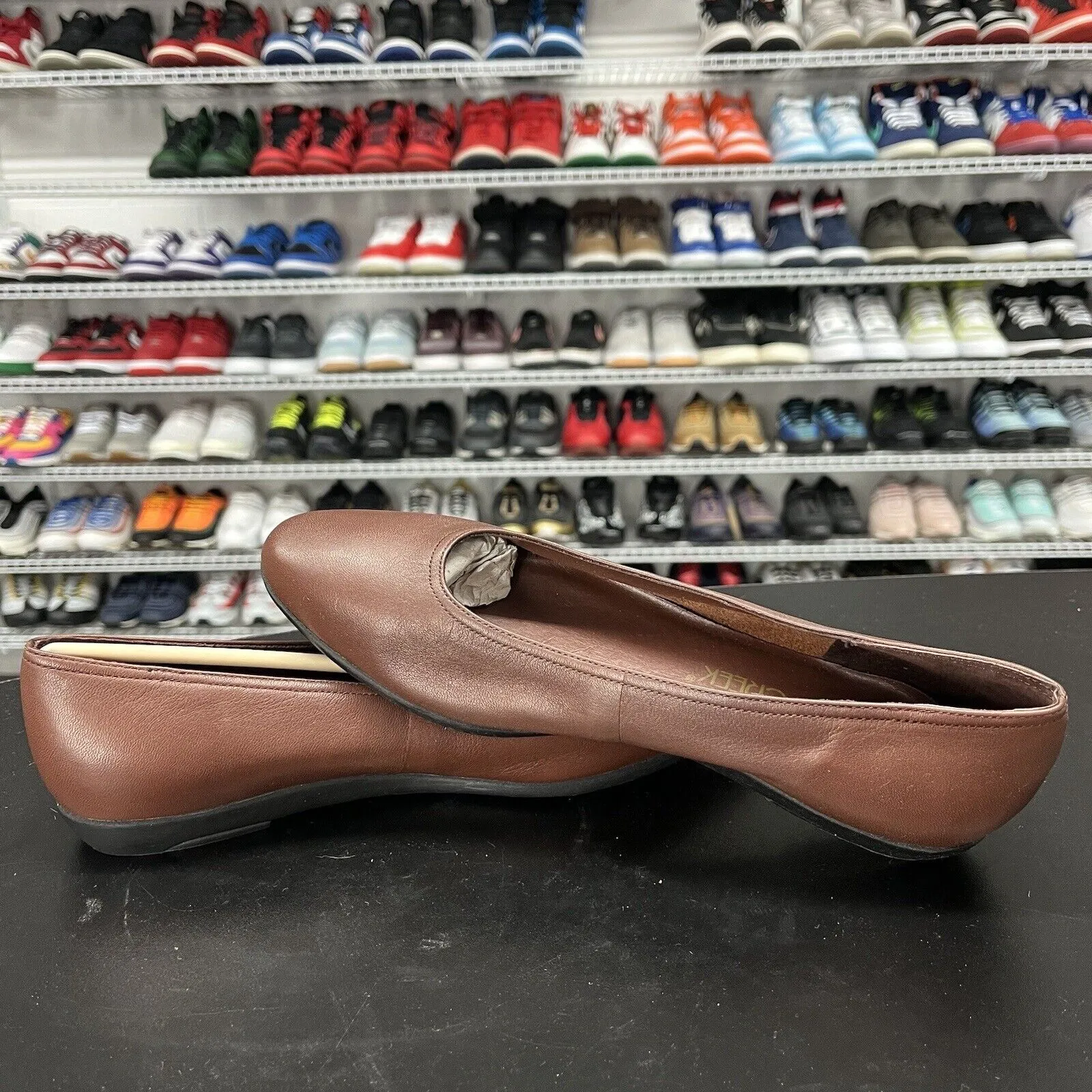 Cabin Creek Leather Upper Loafer Women's Chocolate Brown Shoe Size 7.5 M