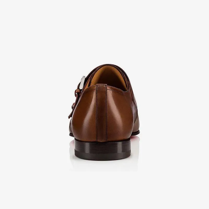 Cap Toe Double Monk Dress Loafers