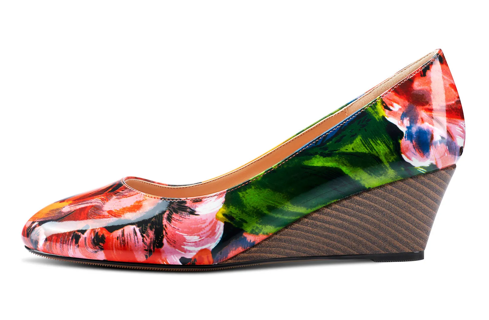 Castamere Womens Wedge Heels Pumps Comfort Slip-on Round-Toe Basic Pump 2Inch Mid-Heel