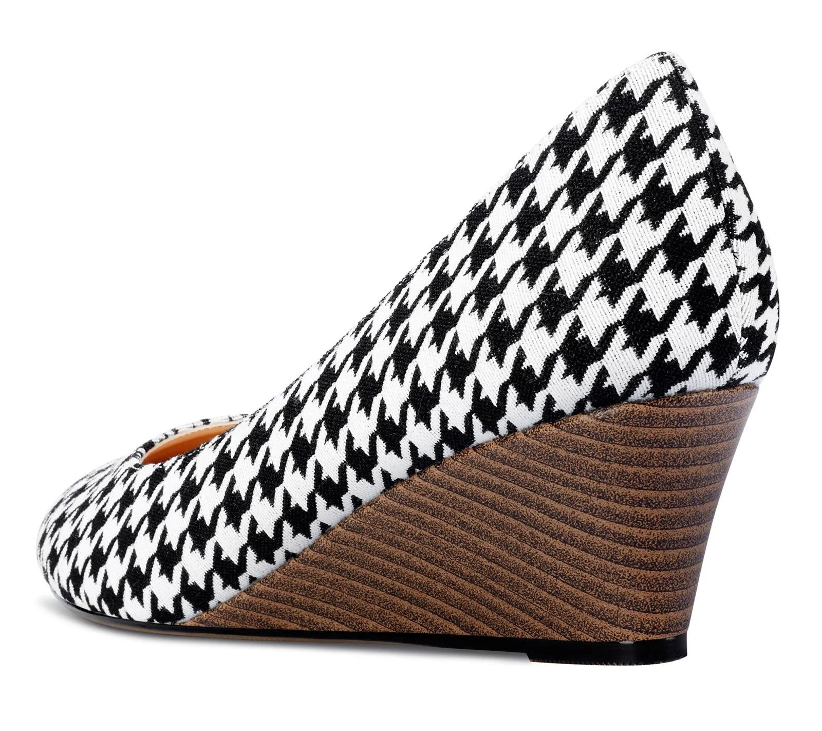 Castamere Womens Wedge Heels Pumps Comfort Slip-on Round-Toe Basic Pump 2Inch Mid-Heel