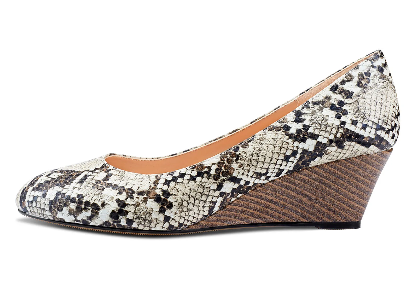 Castamere Womens Wedge Heels Pumps Comfort Slip-on Round-Toe Basic Pump 2Inch Mid-Heel