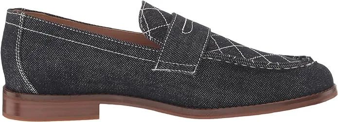 Cole Haan Lux Pinch Penny Blue Denim/Natural Leather Classic Slip On Loafers