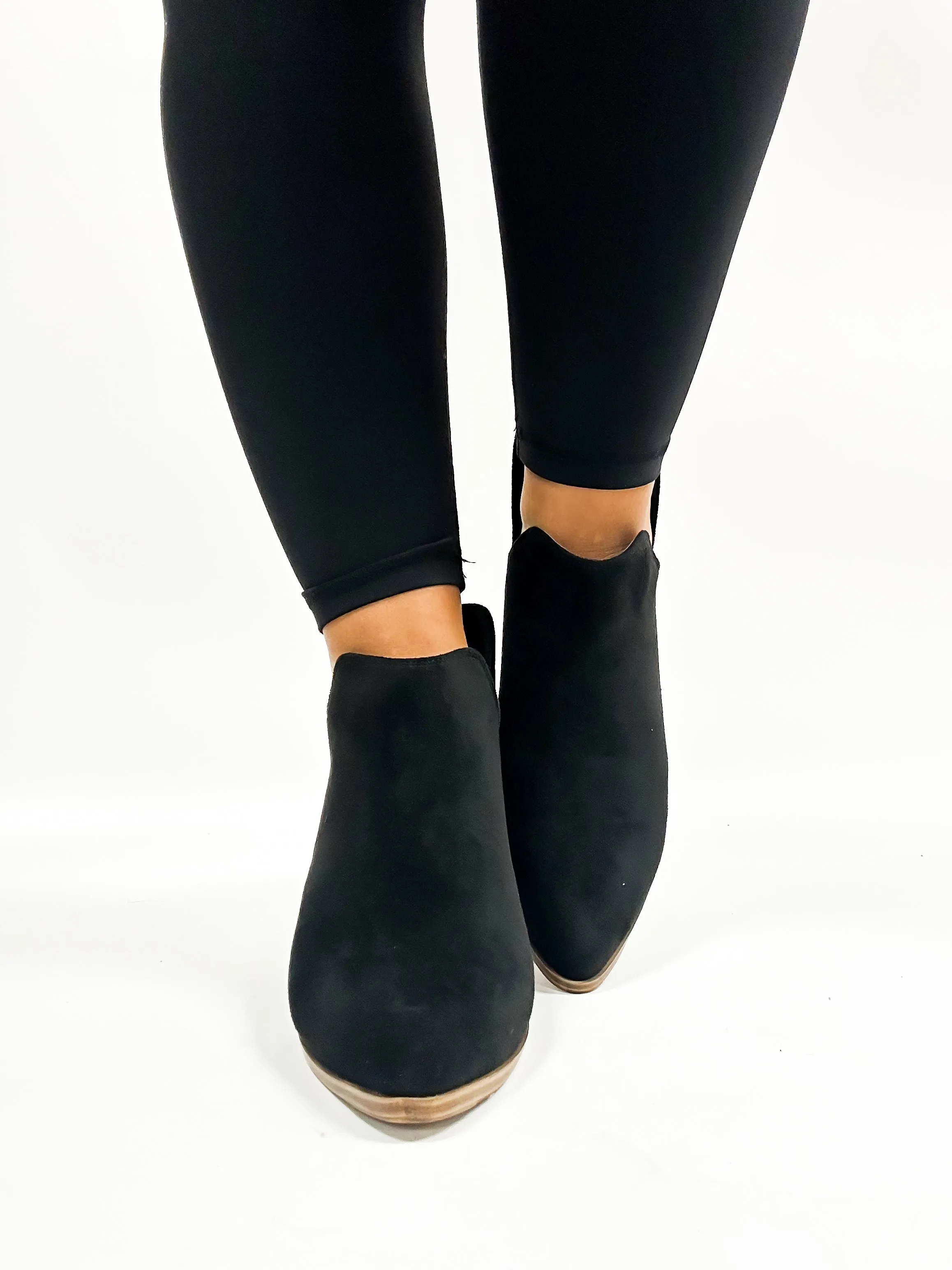 Corky's Black Faux Suede Sassy Pants Boots FINAL SALE