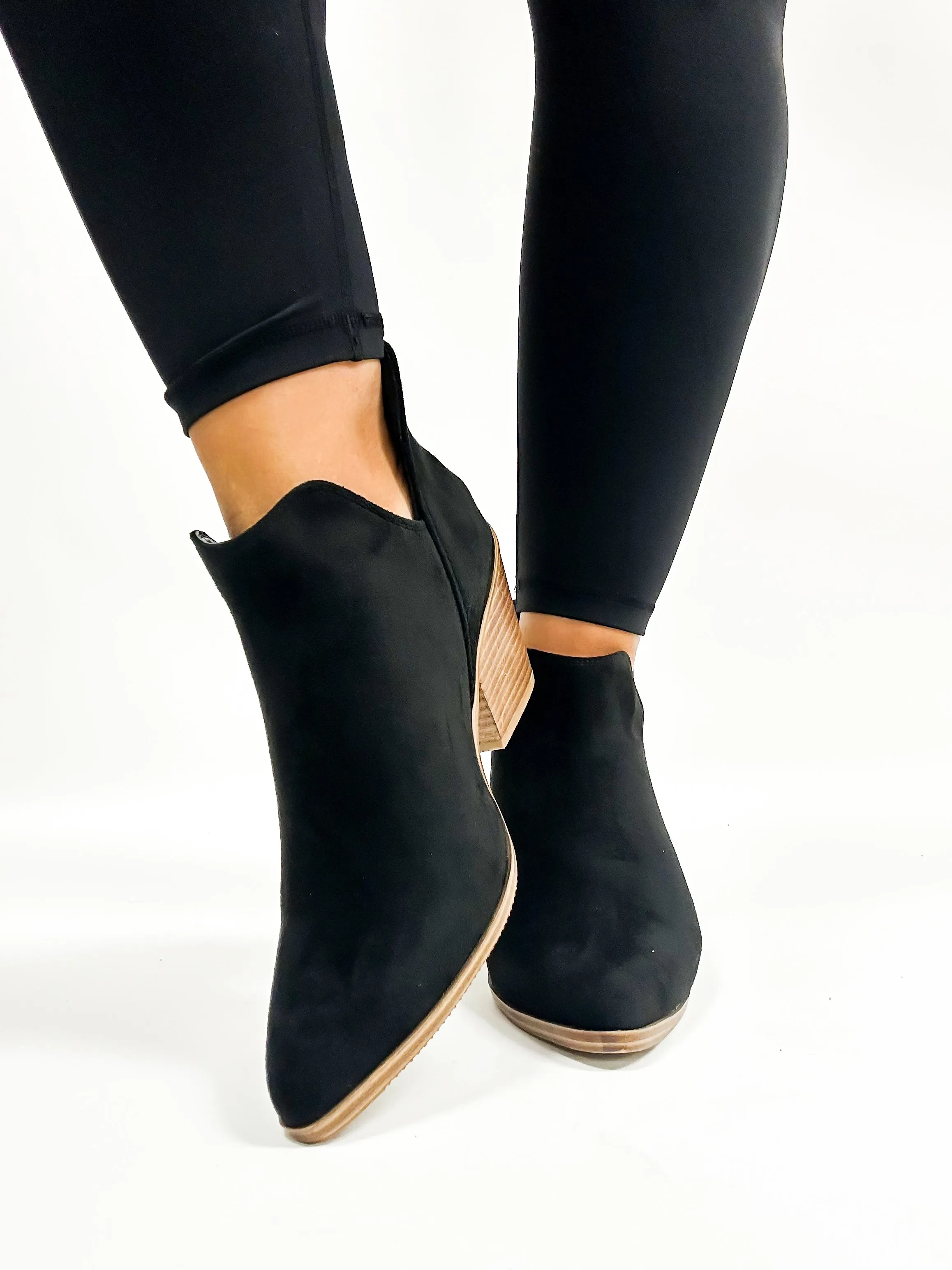 Corky's Black Faux Suede Sassy Pants Boots FINAL SALE