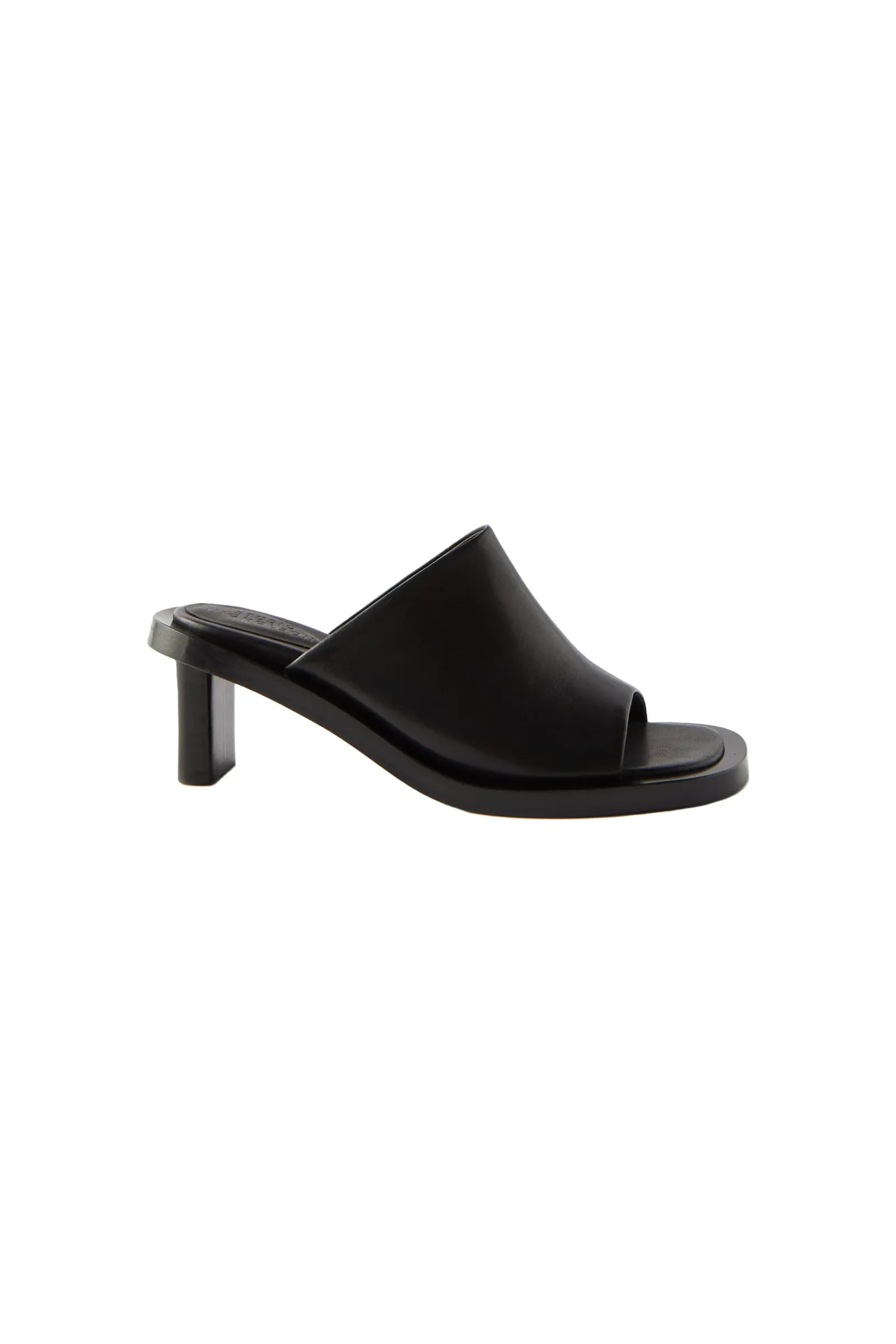 Cube Leather Mules
