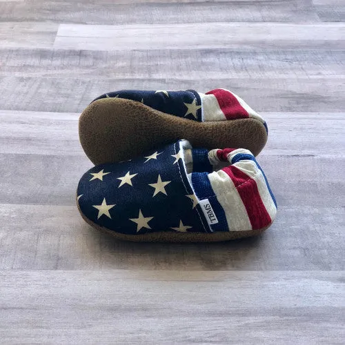 Distressed Stars And Stripes Low Tops