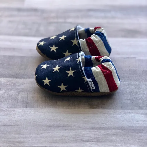 Distressed Stars And Stripes Low Tops