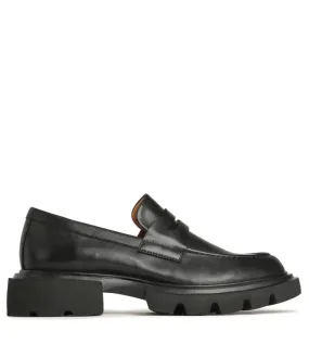 EOS Ade Leather Loafer Shoes - Black