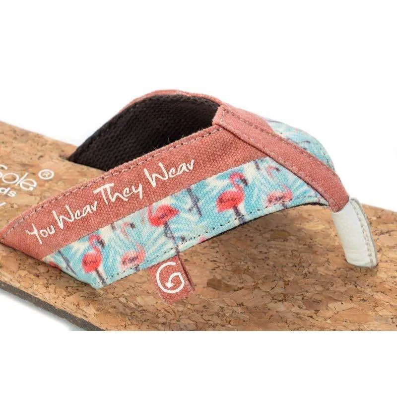Flamingo Pink Sustainable and Vegan Flip Flops