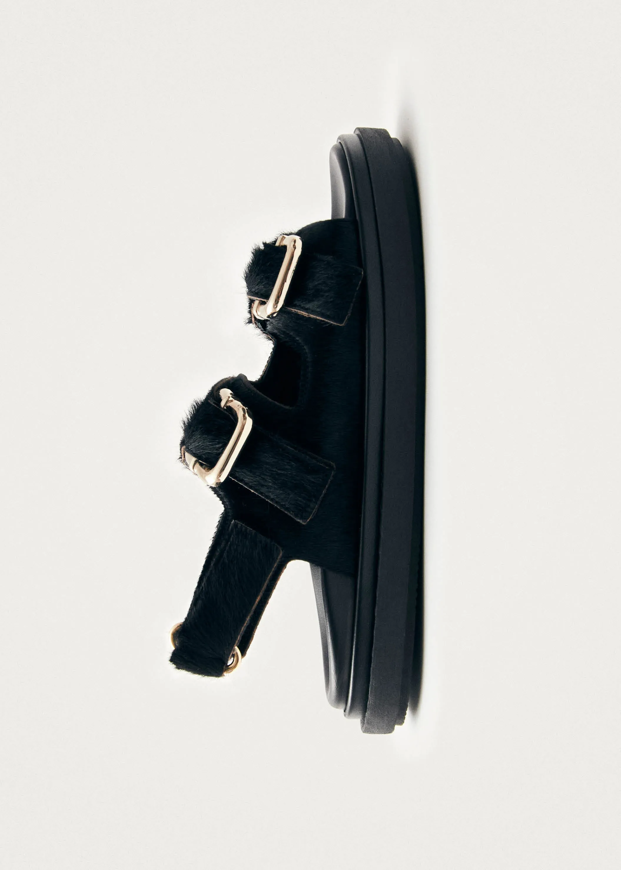 Harper Soft Black Leather Sandals