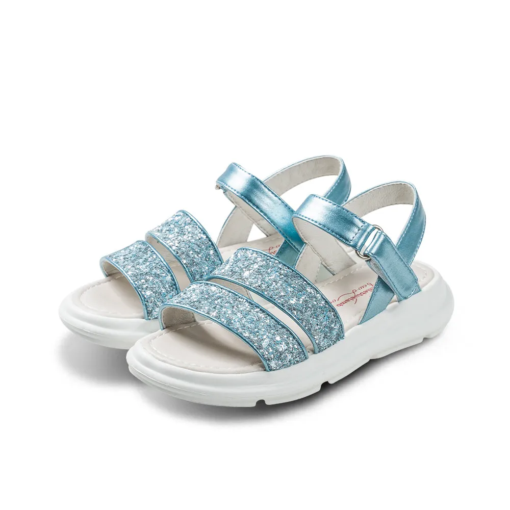 Ice Princess Metallic Blue Sandals
