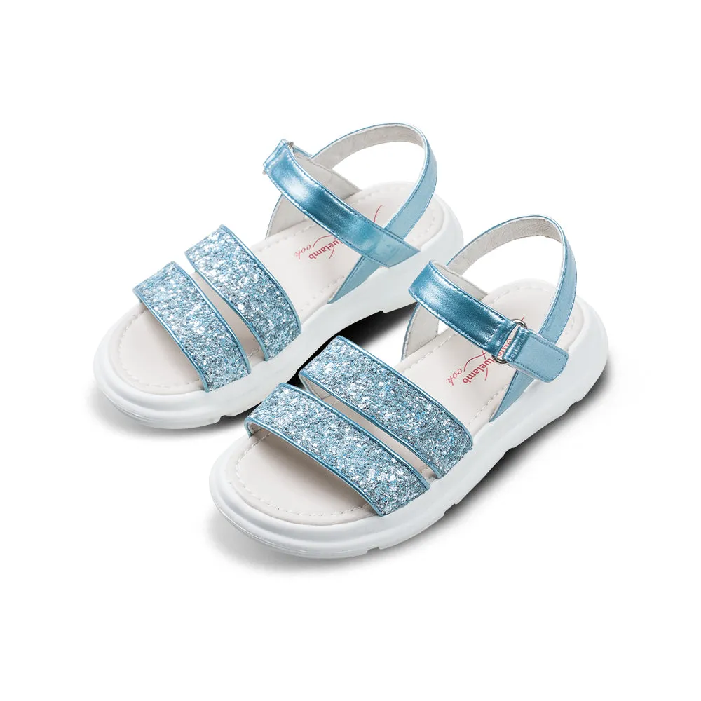 Ice Princess Metallic Blue Sandals