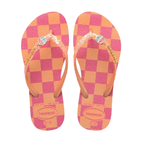 Kids Slim Glitter Trendy Flip Flops