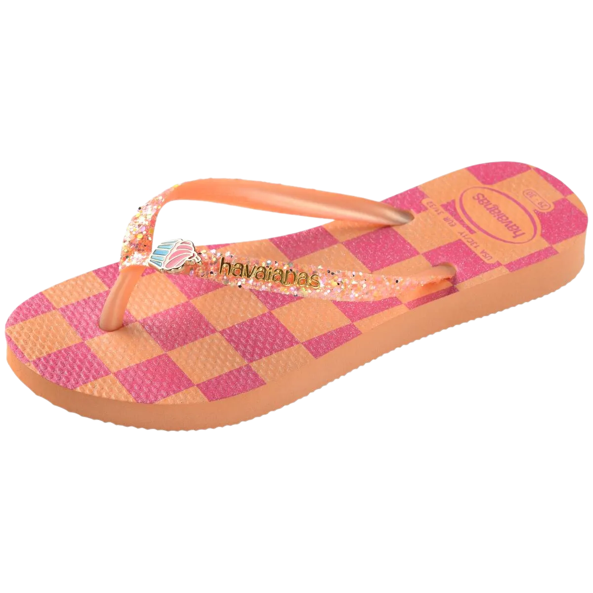 Kids Slim Glitter Trendy Flip Flops