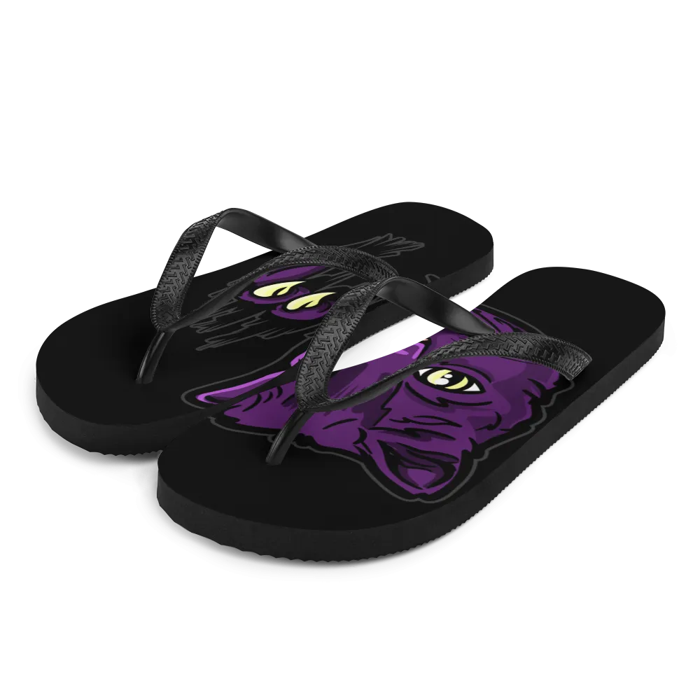 KittyChaos Logo Flip-Flops