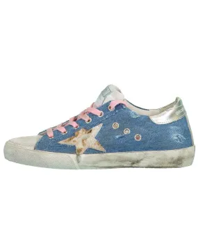 Light Blue Denim Superstar Sneakers