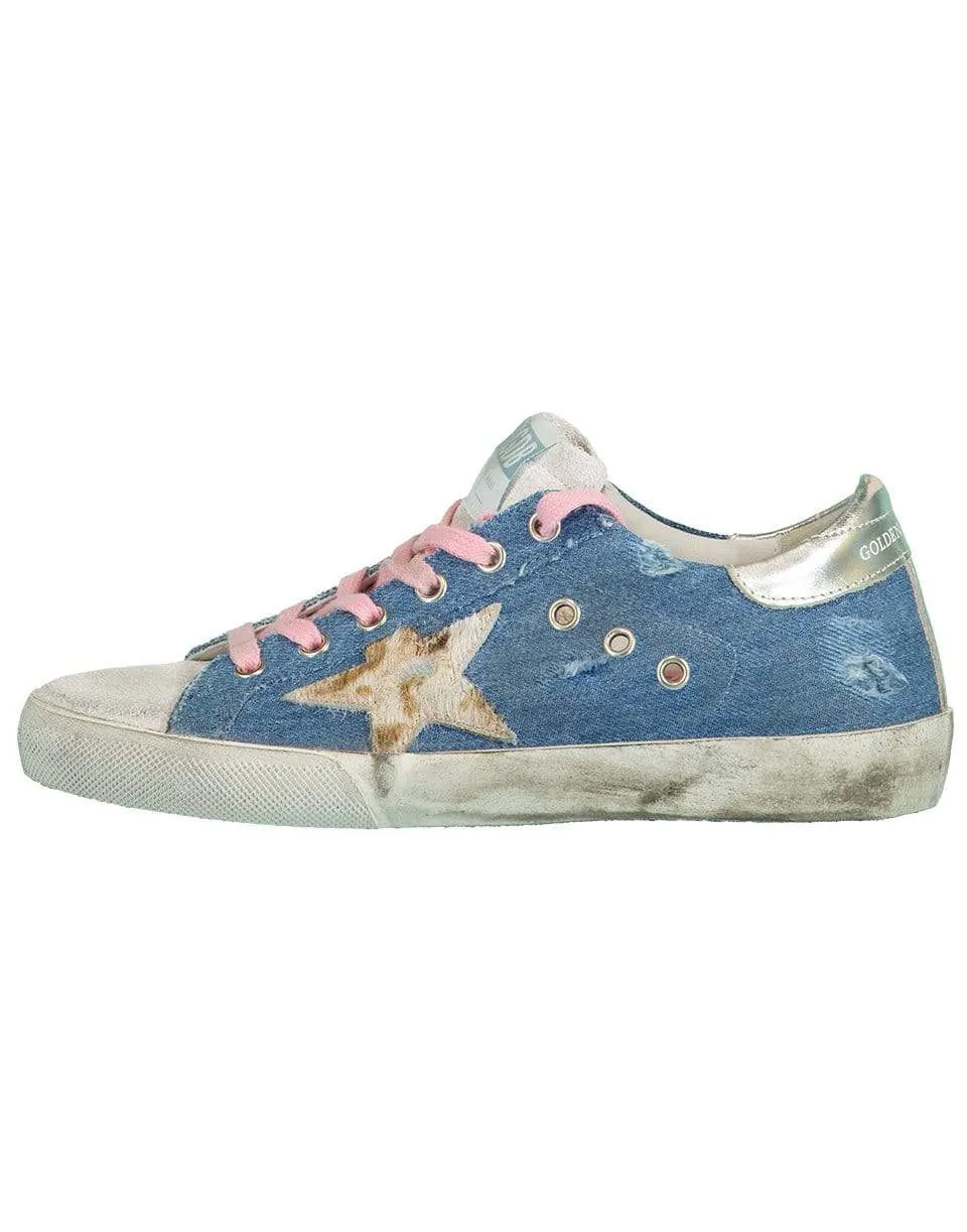 Light Blue Denim Superstar Sneakers