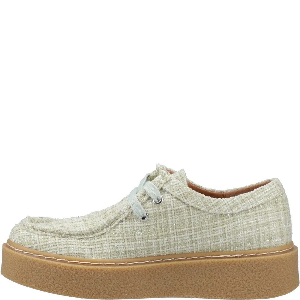 Mint Bridie Textile Moccasins