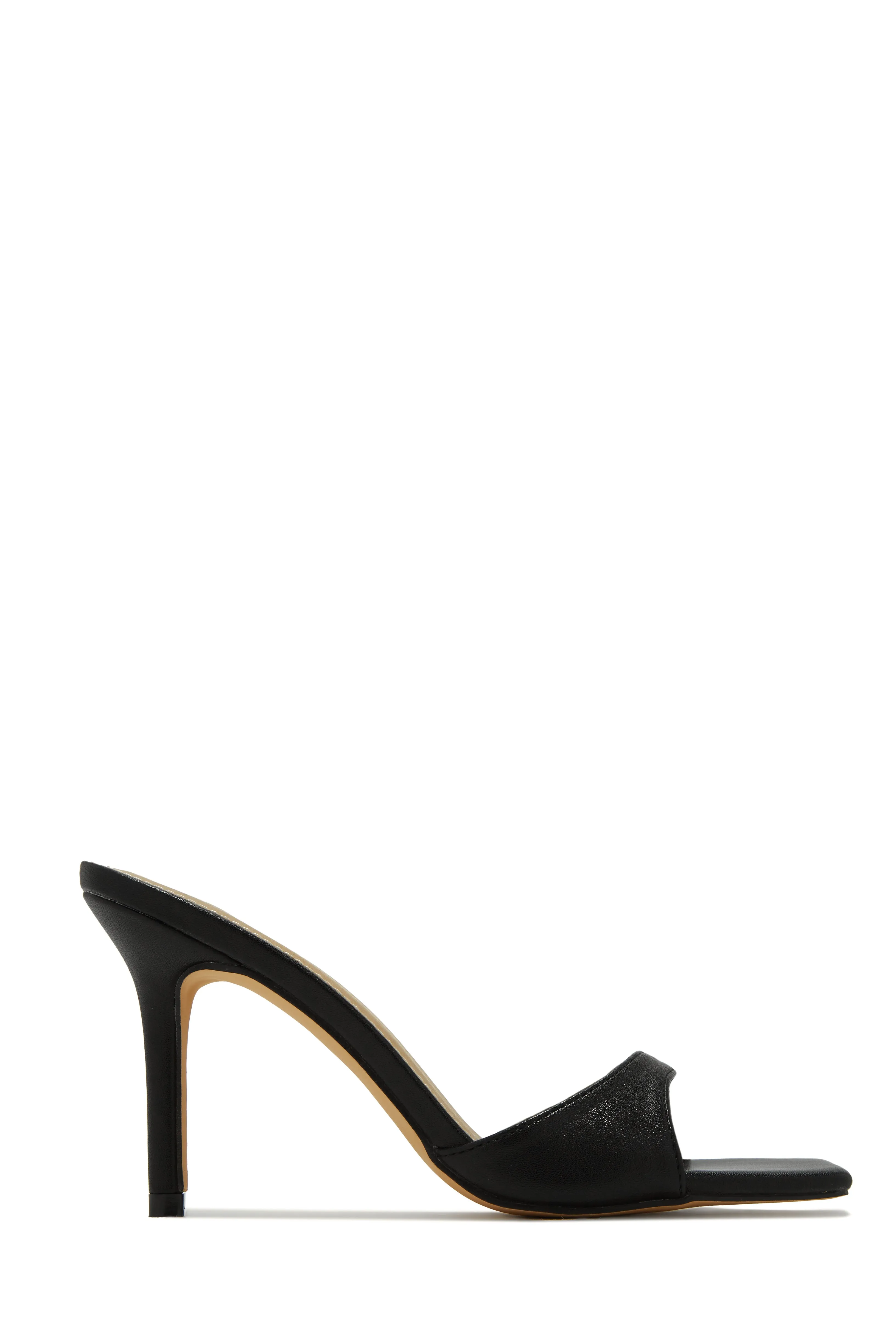 Nellie Mid Heel Mules - Gold
