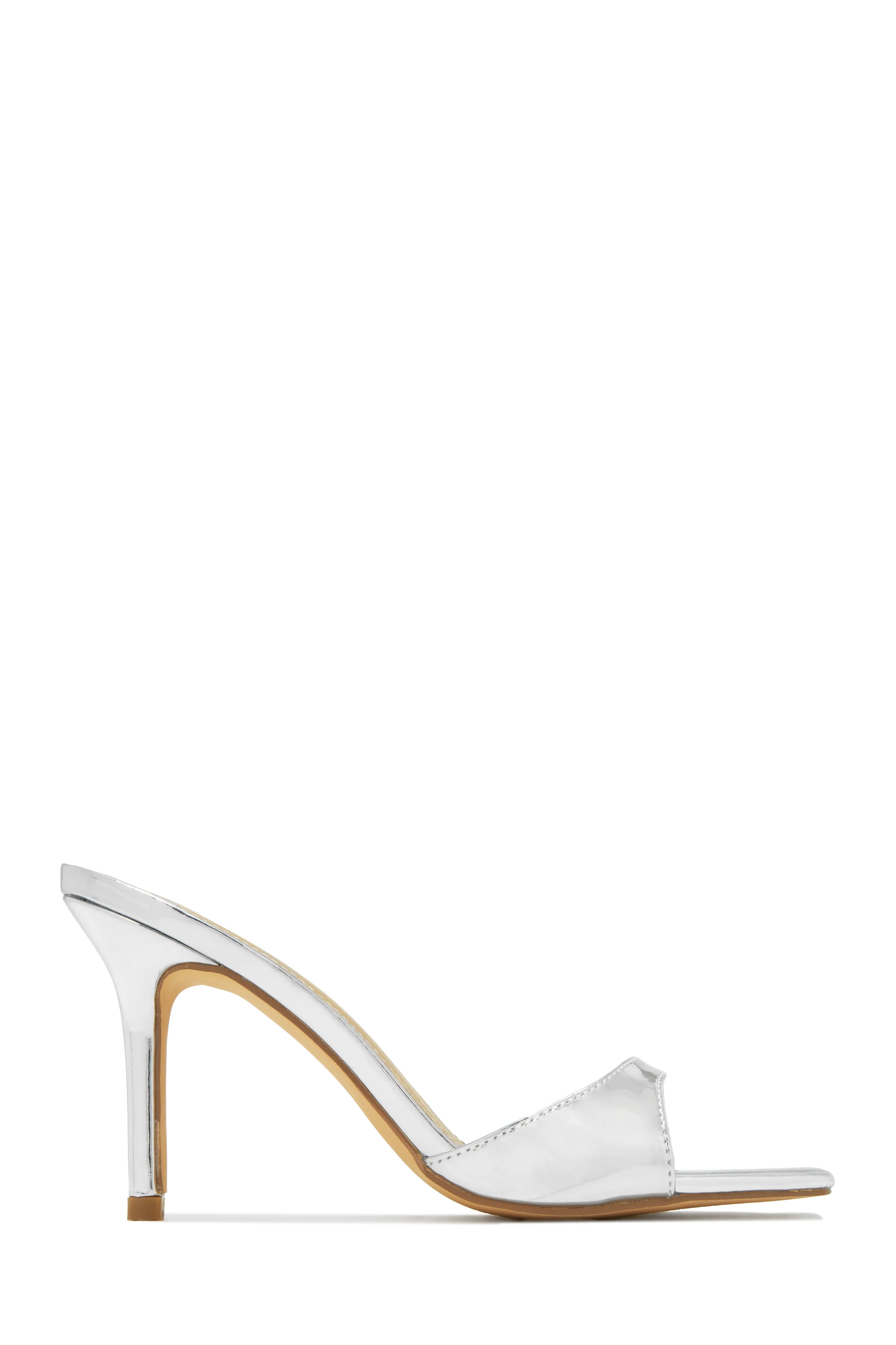 Nellie Mid Heel Mules - Gold