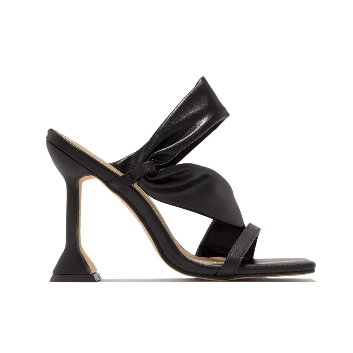 New fashion square opent toe slide stiletto heels for party